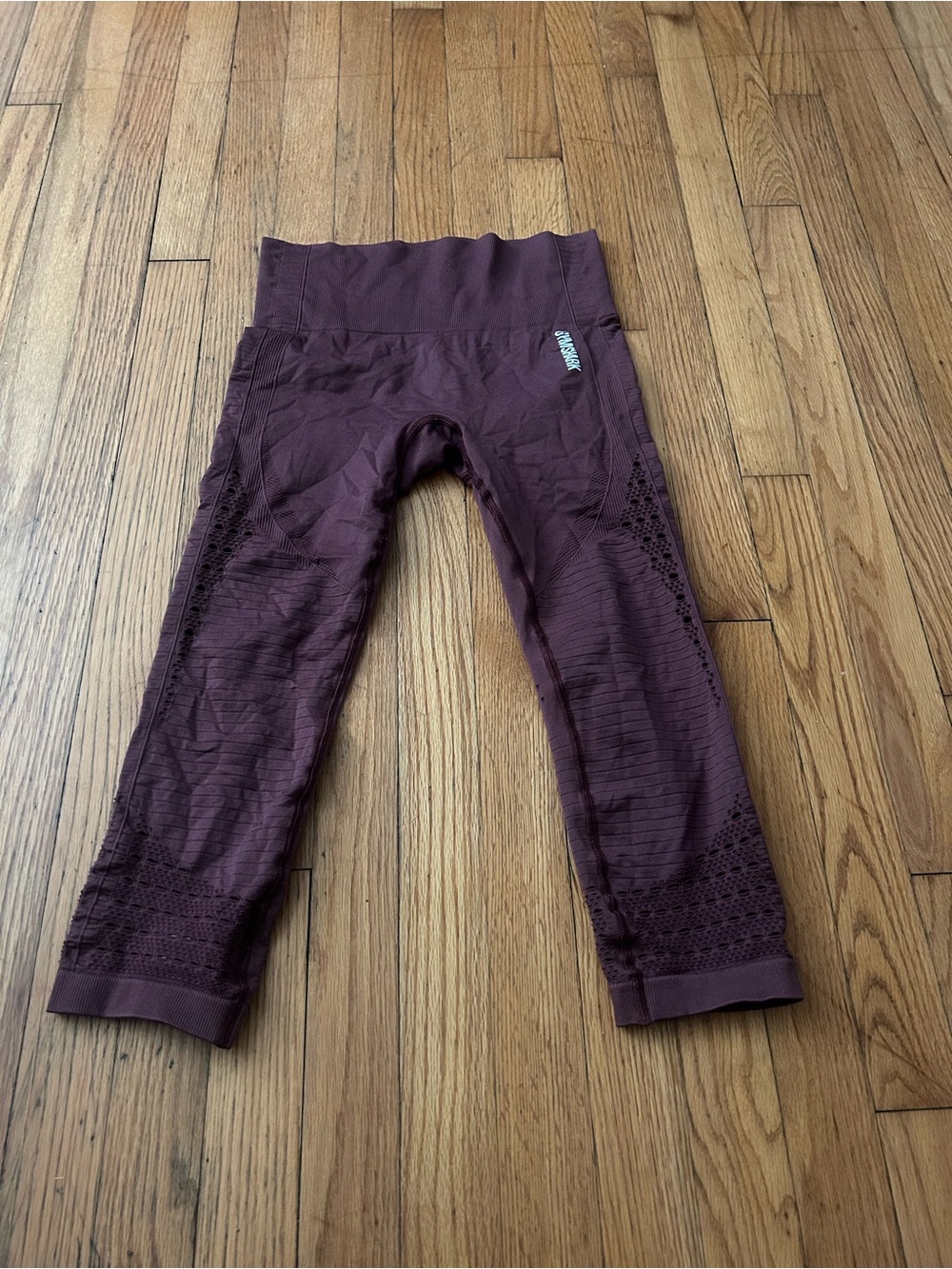 Gymshark Seamless Capri Leggings in Plum